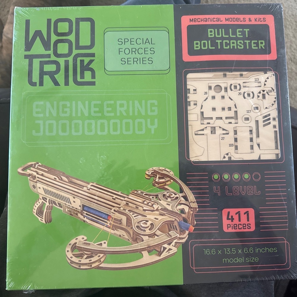 WoodTrick Bullet Boltcaster Mechanical Model Kit 3D Wooden Puzzle WDTK094 411pc